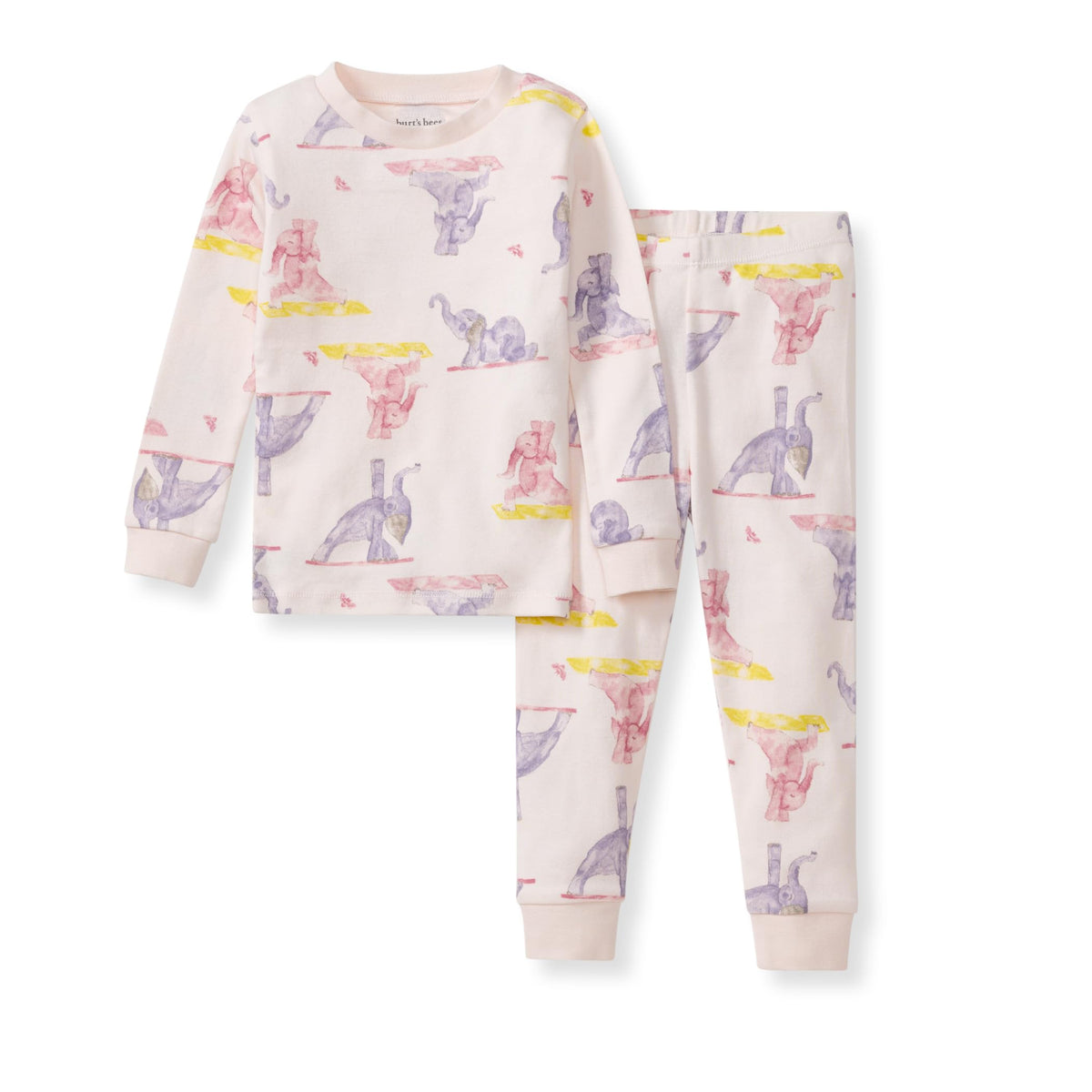 Burt's Bees Baby Girls Organic Cotton Pajamas, Toddler PJ Set, 2-PC