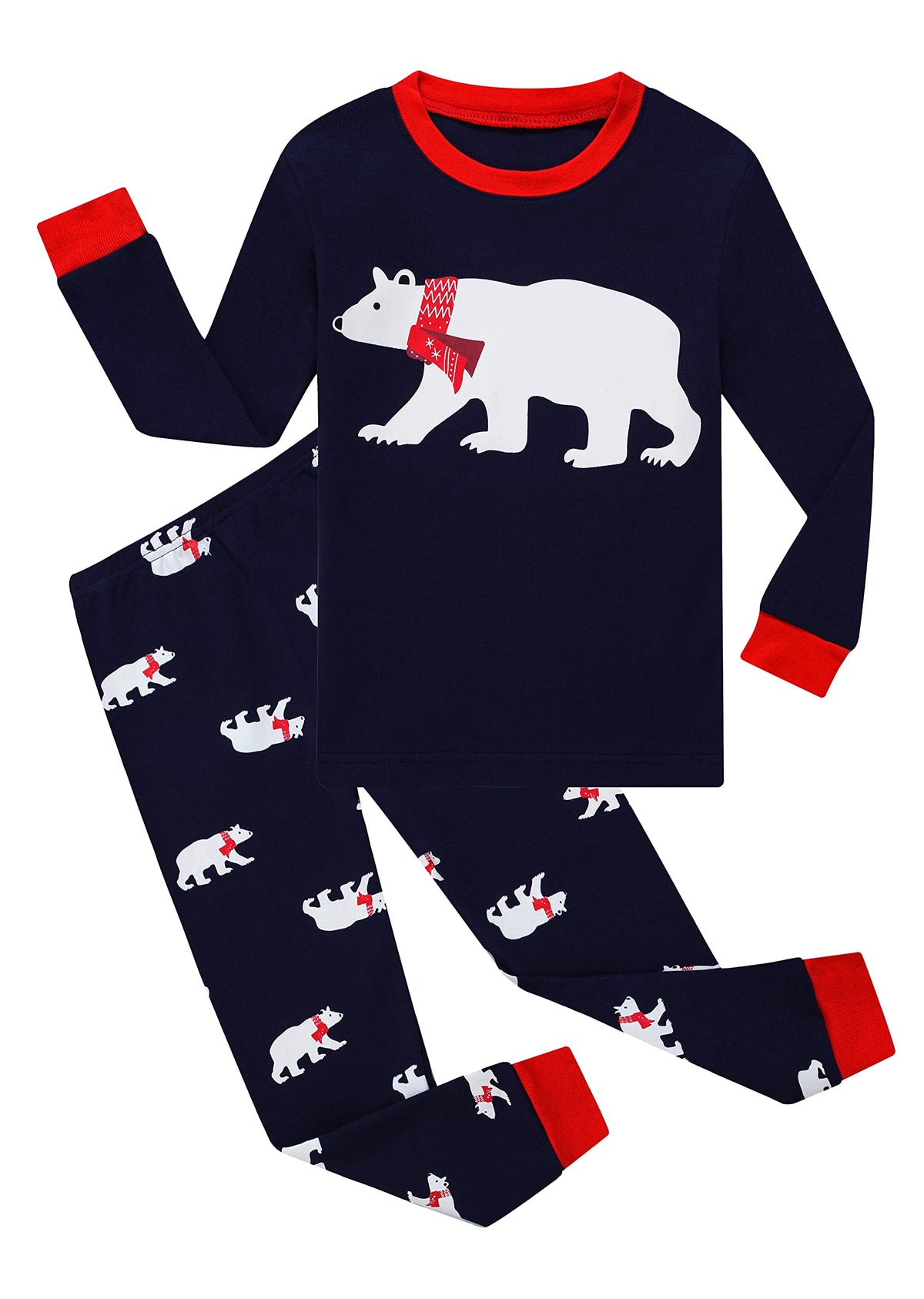 KikizYe Little Big Boys Girls Pajamas Set Kids PJs 100% Cotton Sleepwear