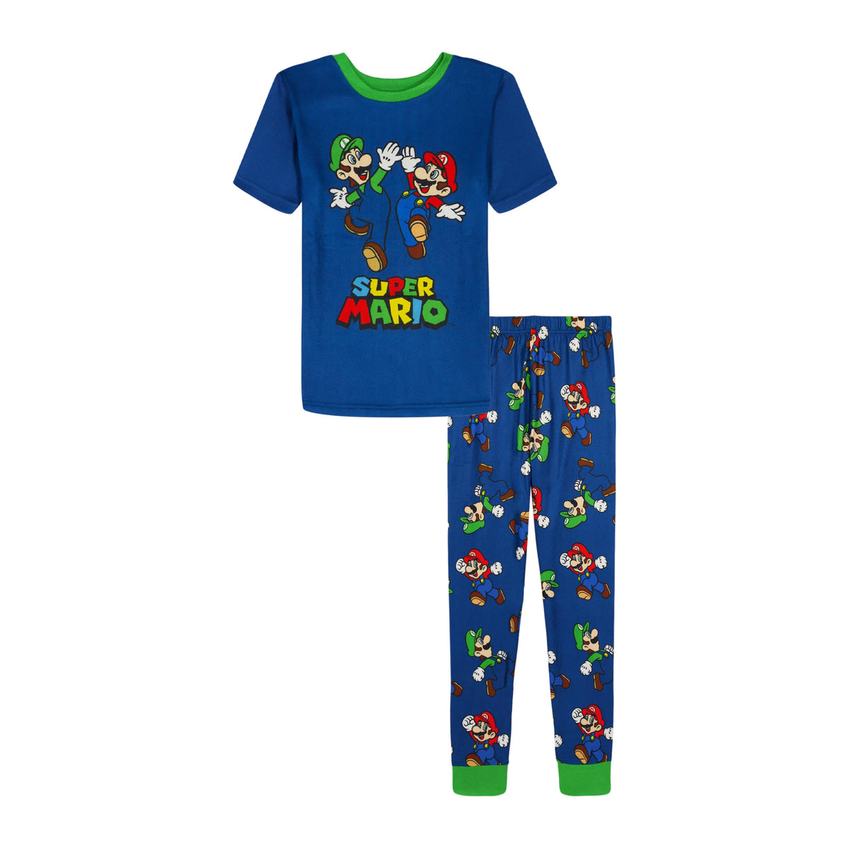 Nintendo Boys' 2-piece Loose-fit Pajama Set, Matching Short-Sleeve Pajamas