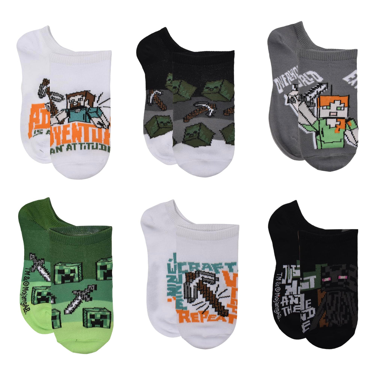 Minecraft boys Multi-pack Socks