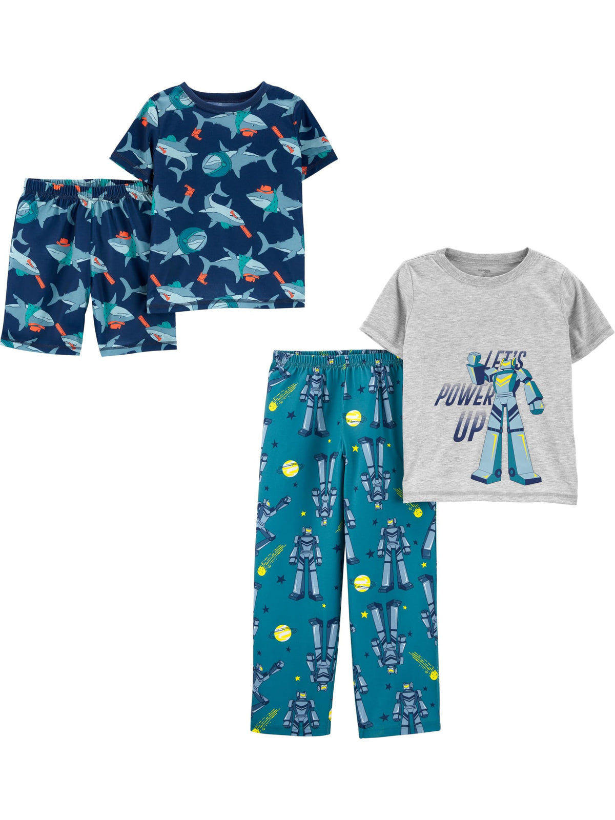 Simple Joys by Carter's Boys' 4-piece Polyester Pajama Set