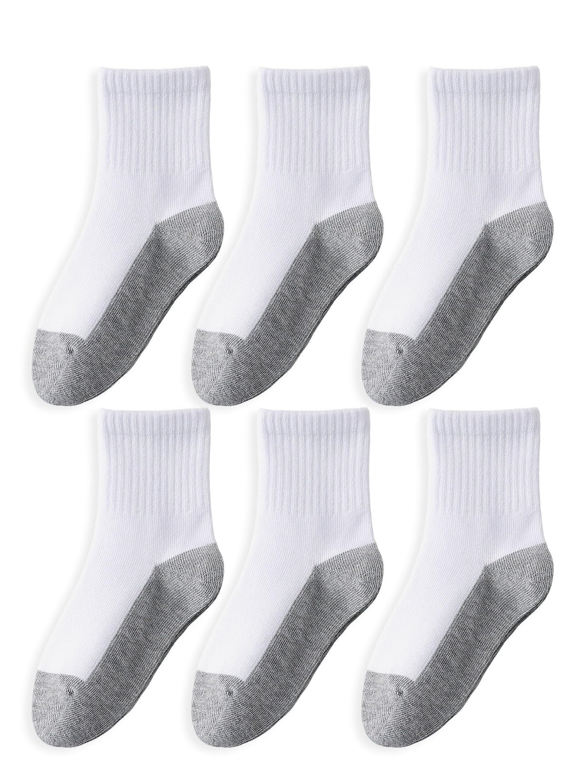 EPEIUS Kids Crew Socks Seamless Cotton Dress Socks for Boys Girls 1-15Y