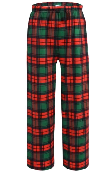 Ekouaer Boys Pajama Pants Plaid Bottoms Comfy Elastic Waist Pjs Bottoms