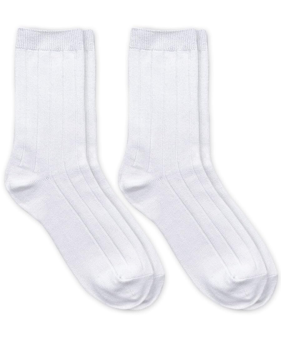 Jefferies Socks Boy's Rayon Derived From Bamboo School Uniform Ribbed Crew Socks 2 Pair Pack