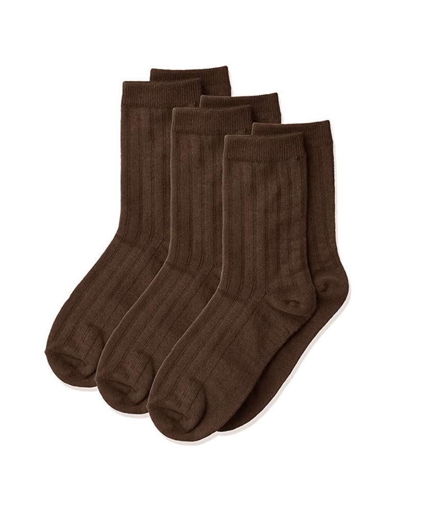 Jefferies Socks Boys 8-20 Rib Crew Socks 3 Pair Pack