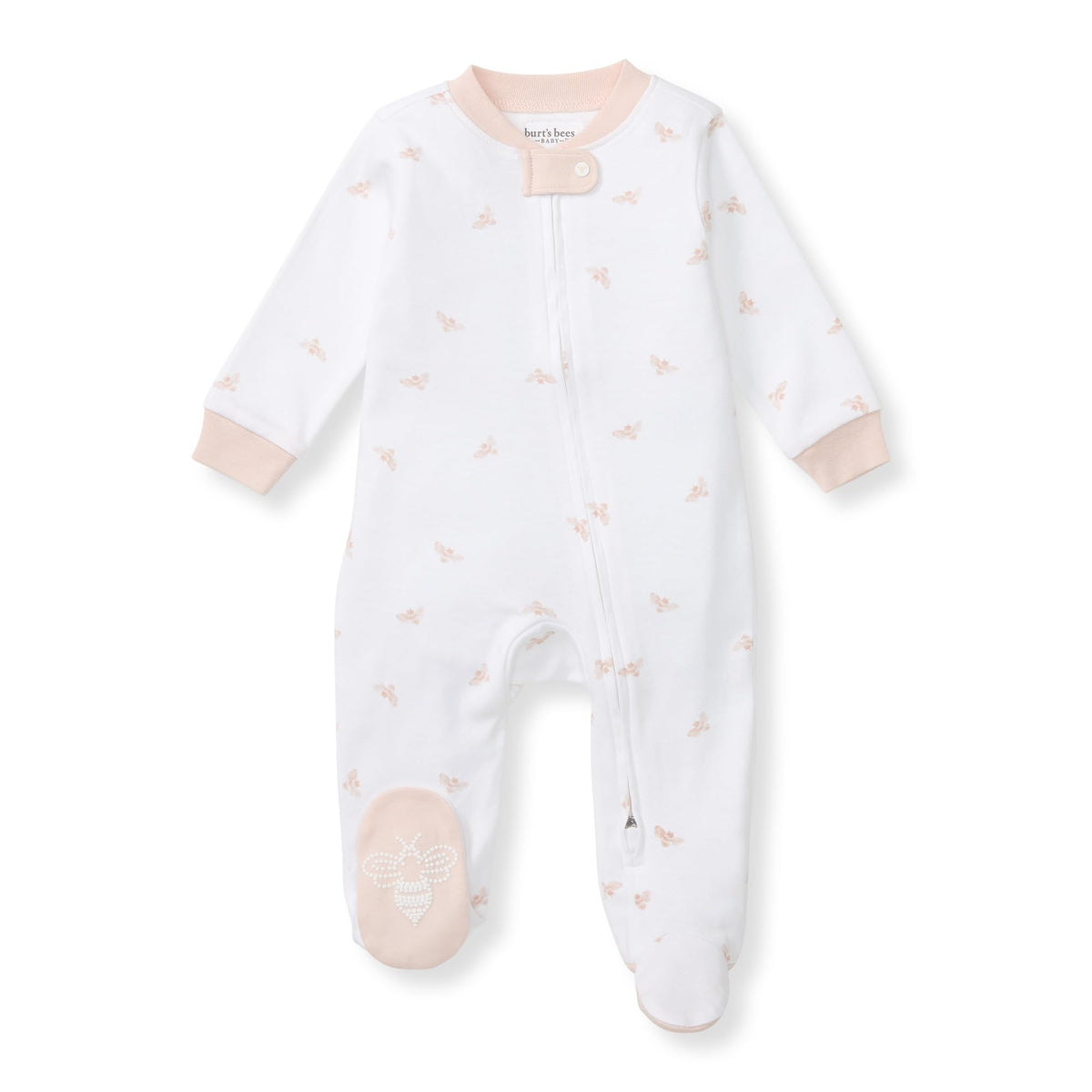 Burt's Bees Baby Boys Footless Pajamas, Sleep and Play Loose Fit, 100% Organic Cotton Soft One-piece PJs, Sizes NB to 6-9 Months