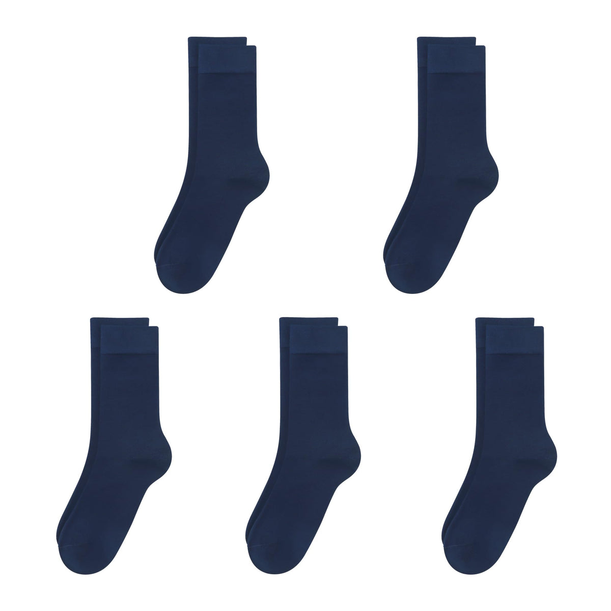 SERISIMPLE Viscose Bamboo Kids Crew Socks School Anti Odor Socks for Boys Girls Uniform Light Weight Flat Seam Socks 5 Pairs
