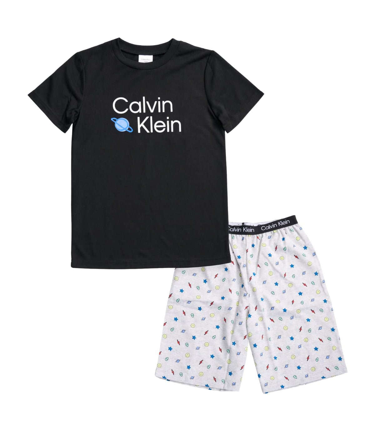 Calvin Klein Boys' 2 Piece Sleepwear Top and Bottom Pajama Set Pj