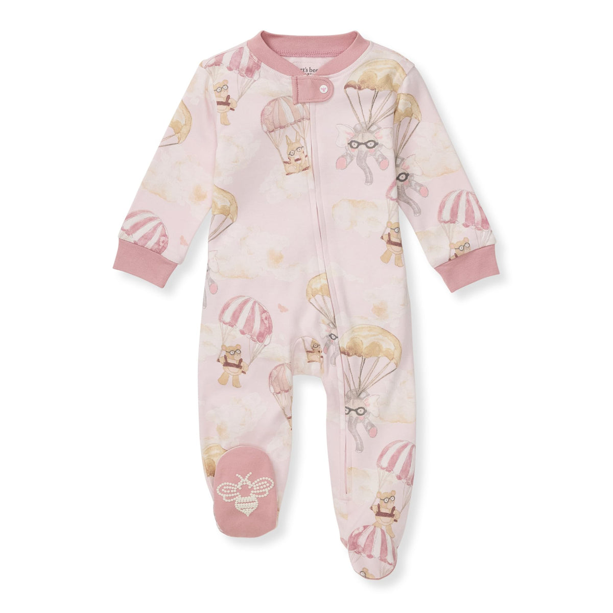 Burt's Bees Baby Boys Footless Pajamas, Sleep and Play Loose Fit, 100% Organic Cotton Soft One-piece PJs, Sizes NB to 6-9 Months