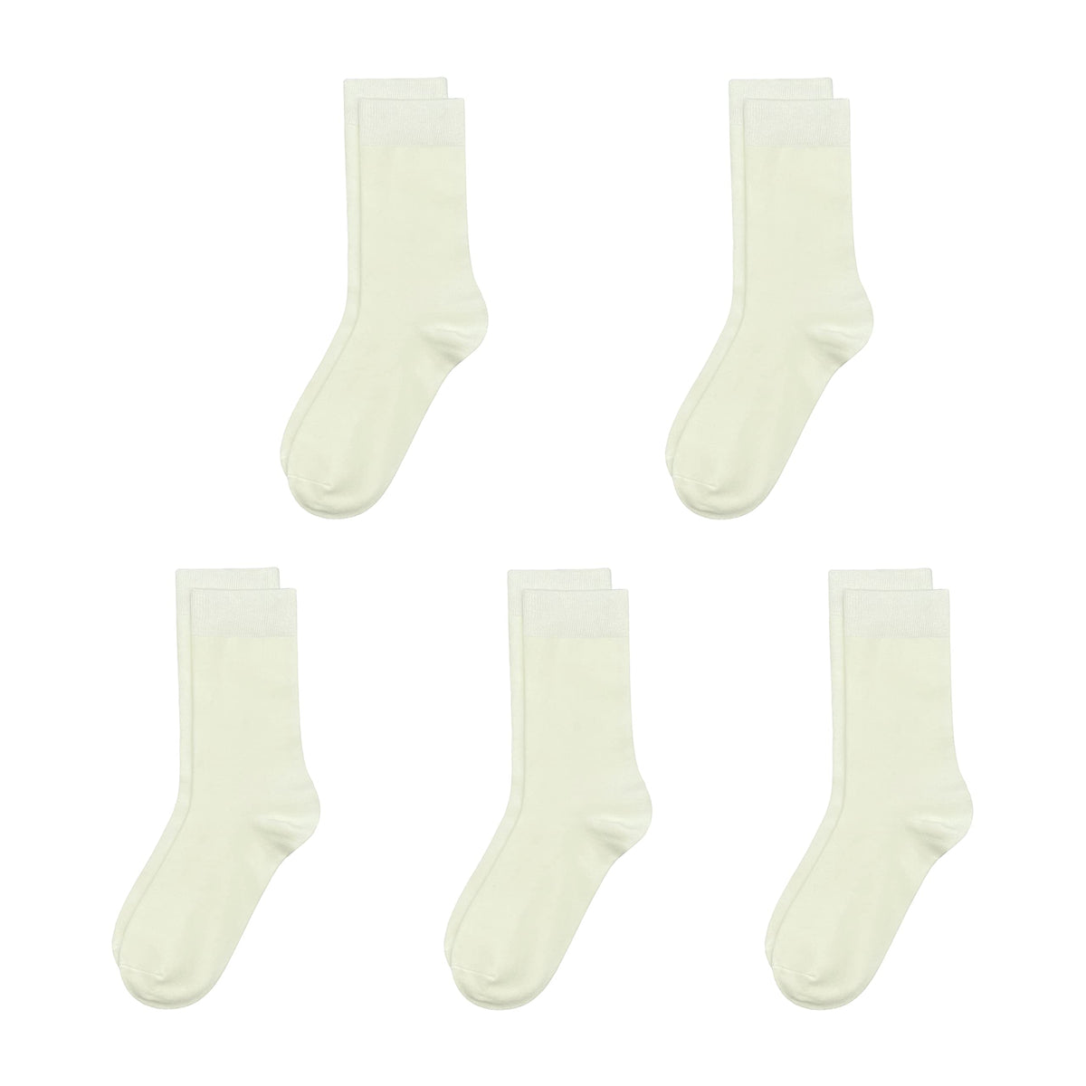 SERISIMPLE Viscose Bamboo Kids Crew Socks School Anti Odor Socks for Boys Girls Uniform Light Weight Flat Seam Socks 5 Pairs