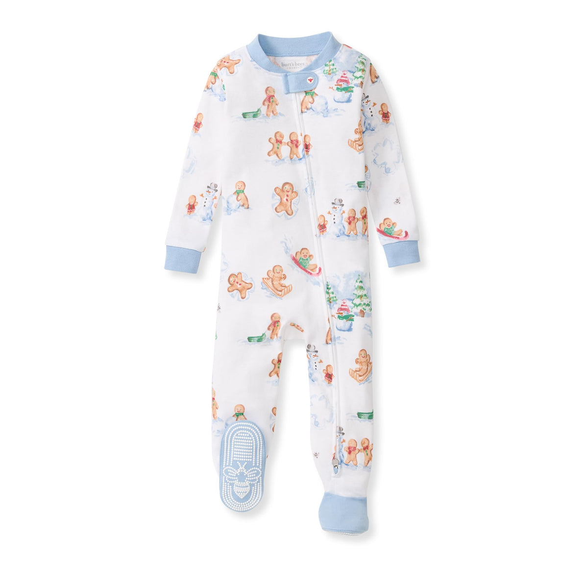 Burt's Bees Baby Boys' Organic Cotton, Sleep and Play Footed Pajamas