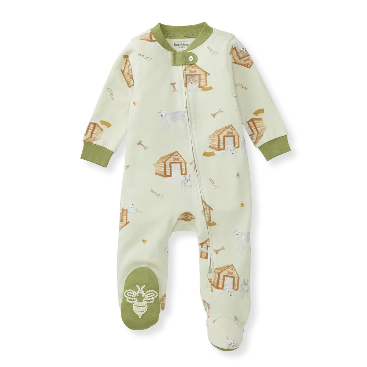 Burt's Bees Baby Boys' Organic Cotton, Sleep and Play Footed Pajamas