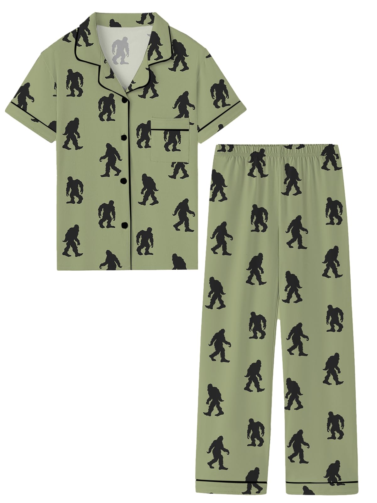 Umeyda Boys 100% Cotton Pajamas Short Sleeve and Long Pants 2-Piece PJ Set