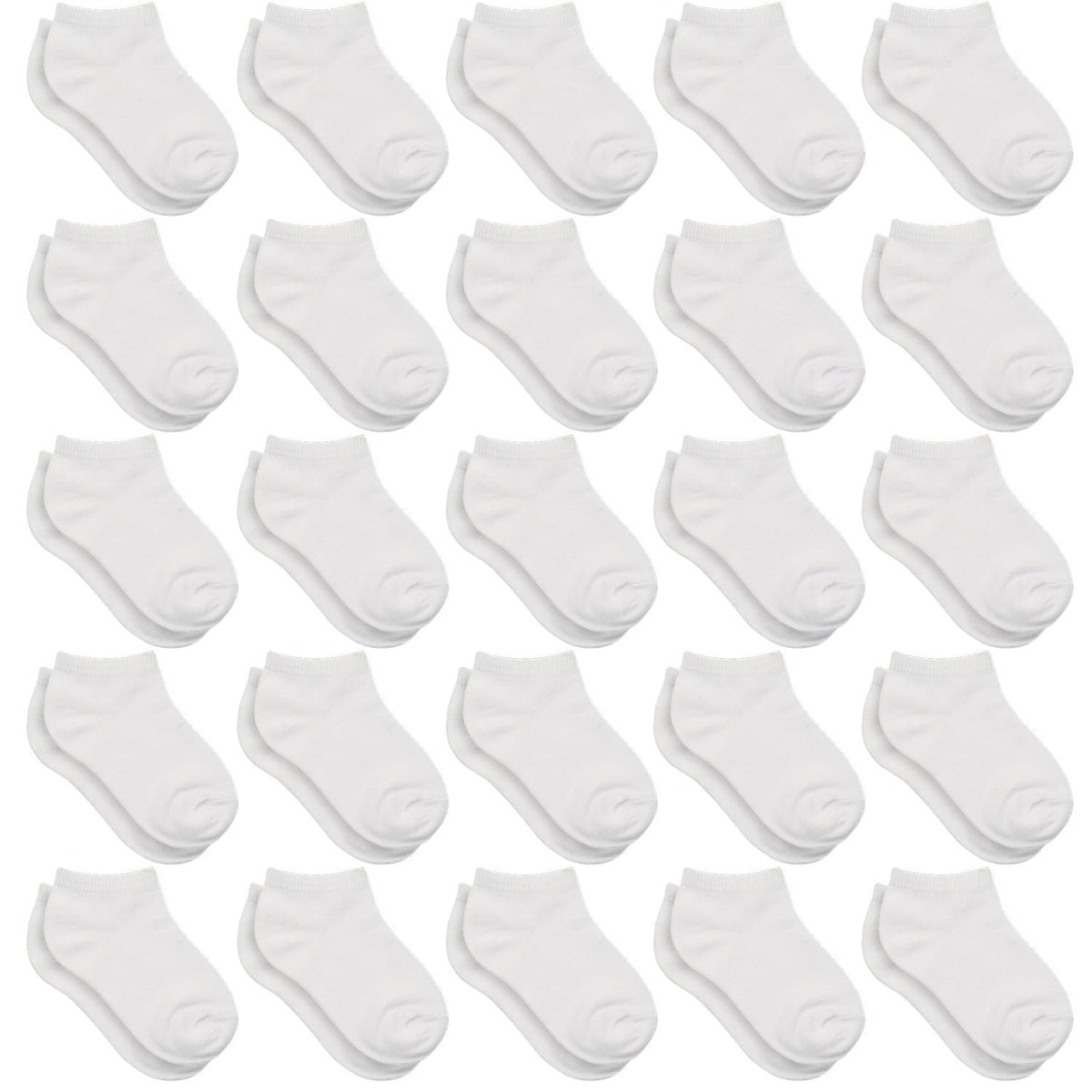 Kids Socks - 25 Pairs Toddler Ankle Socks Set (1-14 Years Old)