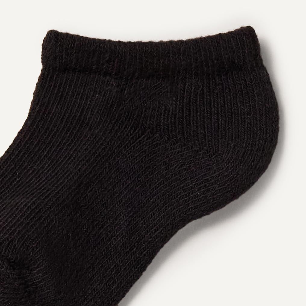 Amazon Essentials Unisex Kids and Toddlers' Cotton Low Cut Ankle Socks, 14 Pairs