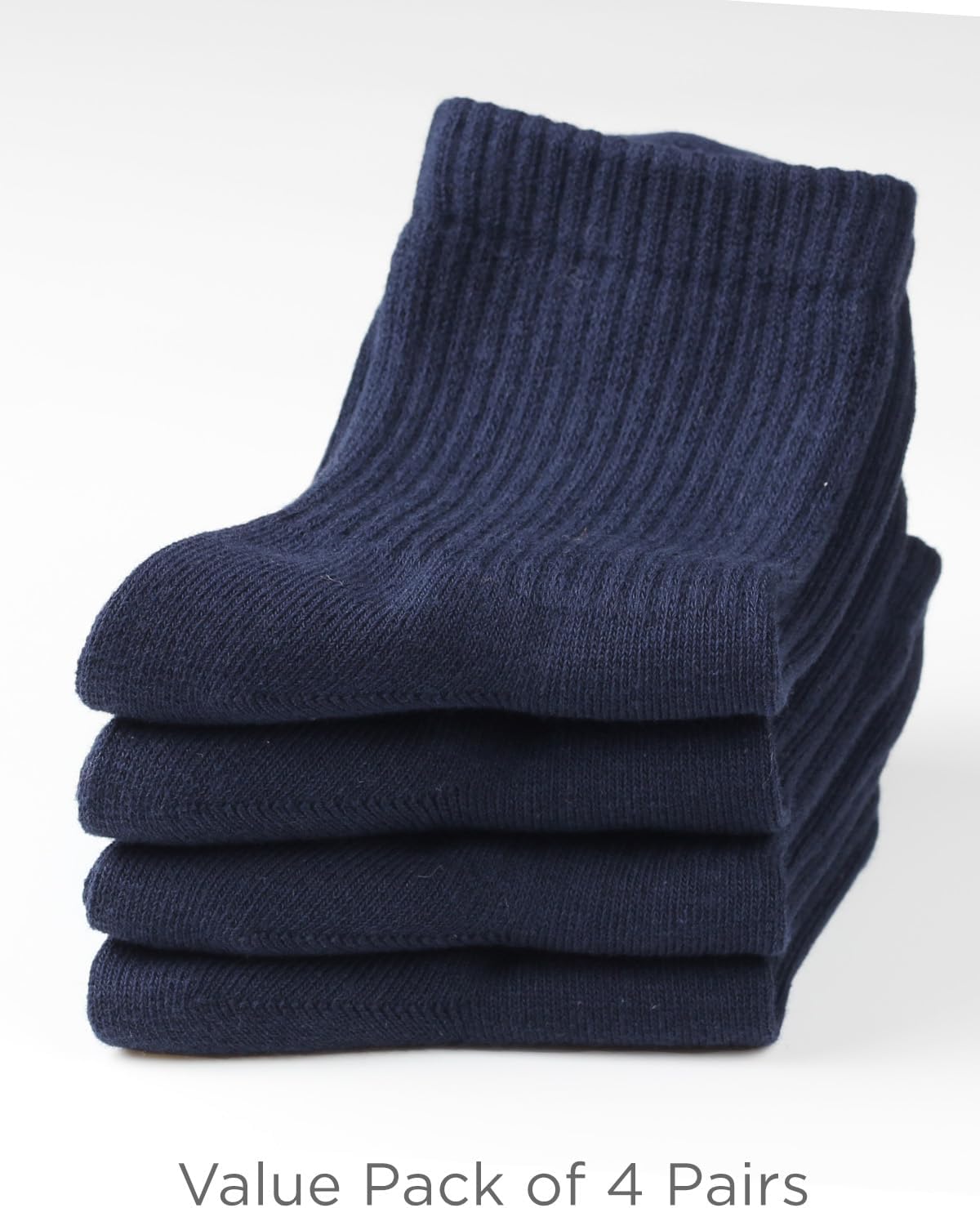 COTTON DAY Unisex School Kids Boys Girls Soft Combed Cotton Athletic Socks