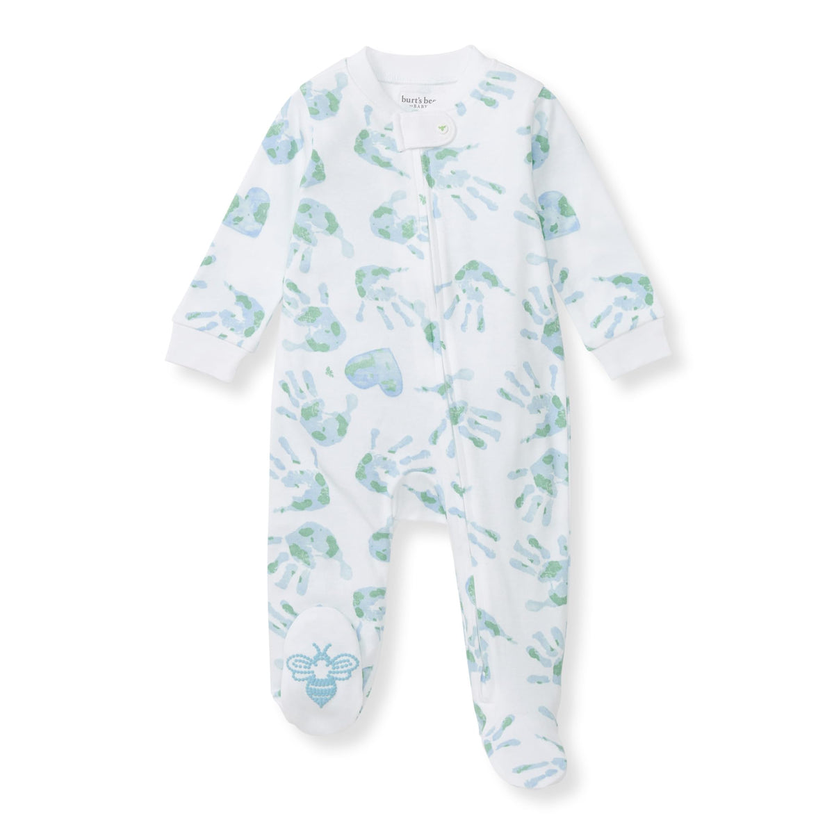 Burt's Bees Baby Boys Footless Pajamas, Sleep and Play Loose Fit, 100% Organic Cotton Soft One-piece PJs, Sizes NB to 6-9 Months