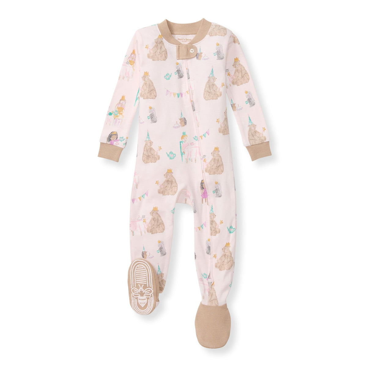 Burt's Bees Baby Boys Footless Pajamas, Sleep and Play Loose Fit, 100% Organic Cotton Soft One-piece PJs, Sizes NB to 6-9 Months
