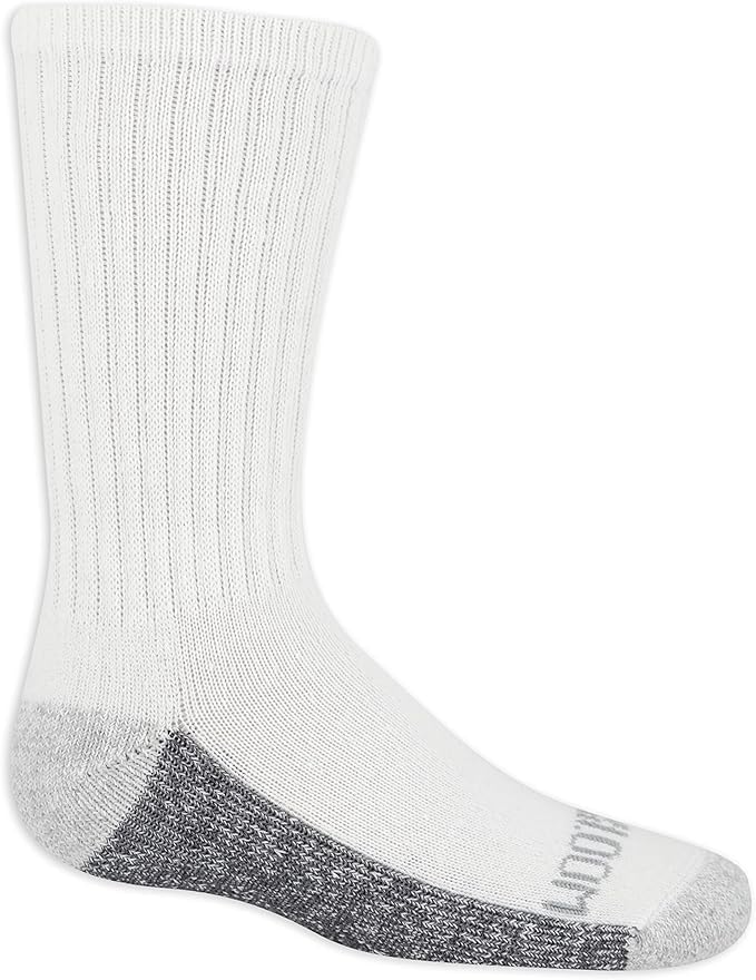 Fruit of the Loom Boys' Dual Defense Crew Socks (10 Pack)