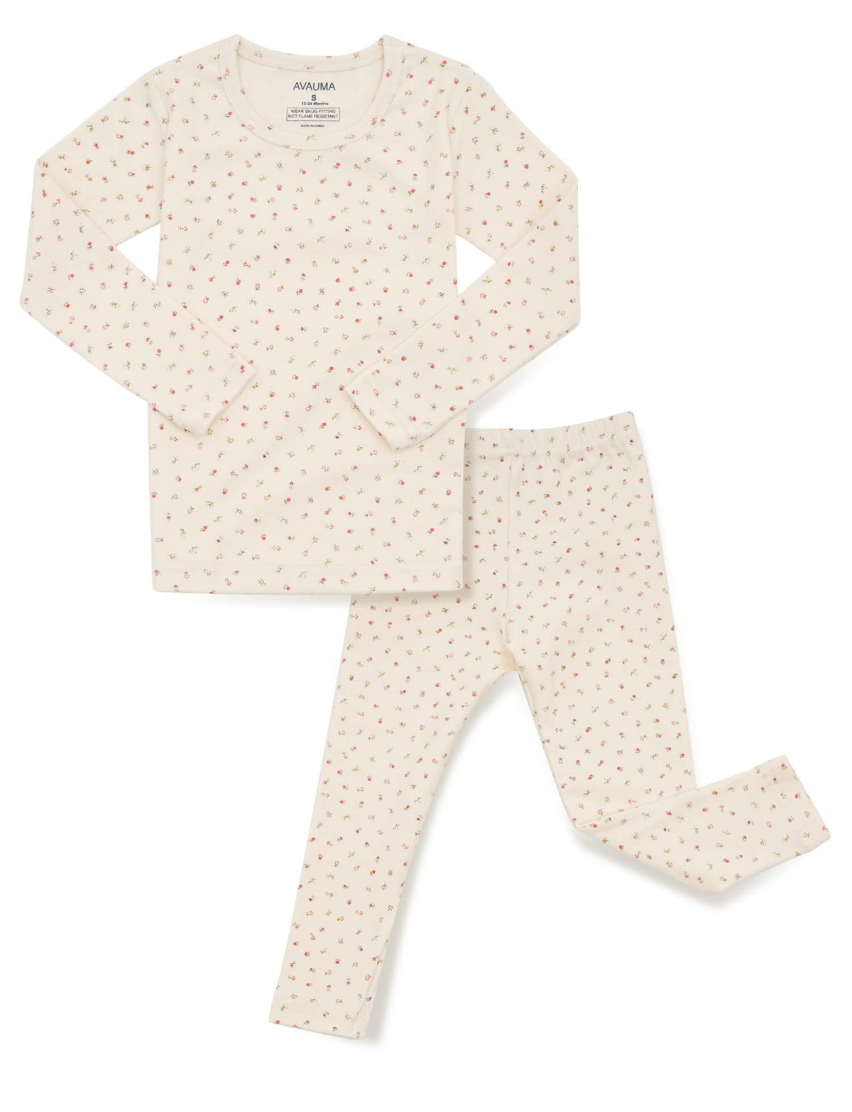 AVAUMA Baby Boys Girls Pajama Set 6M-7T Kids Cute Toddler Snug fit Pattern Design Pjs Cotton Sleepwear