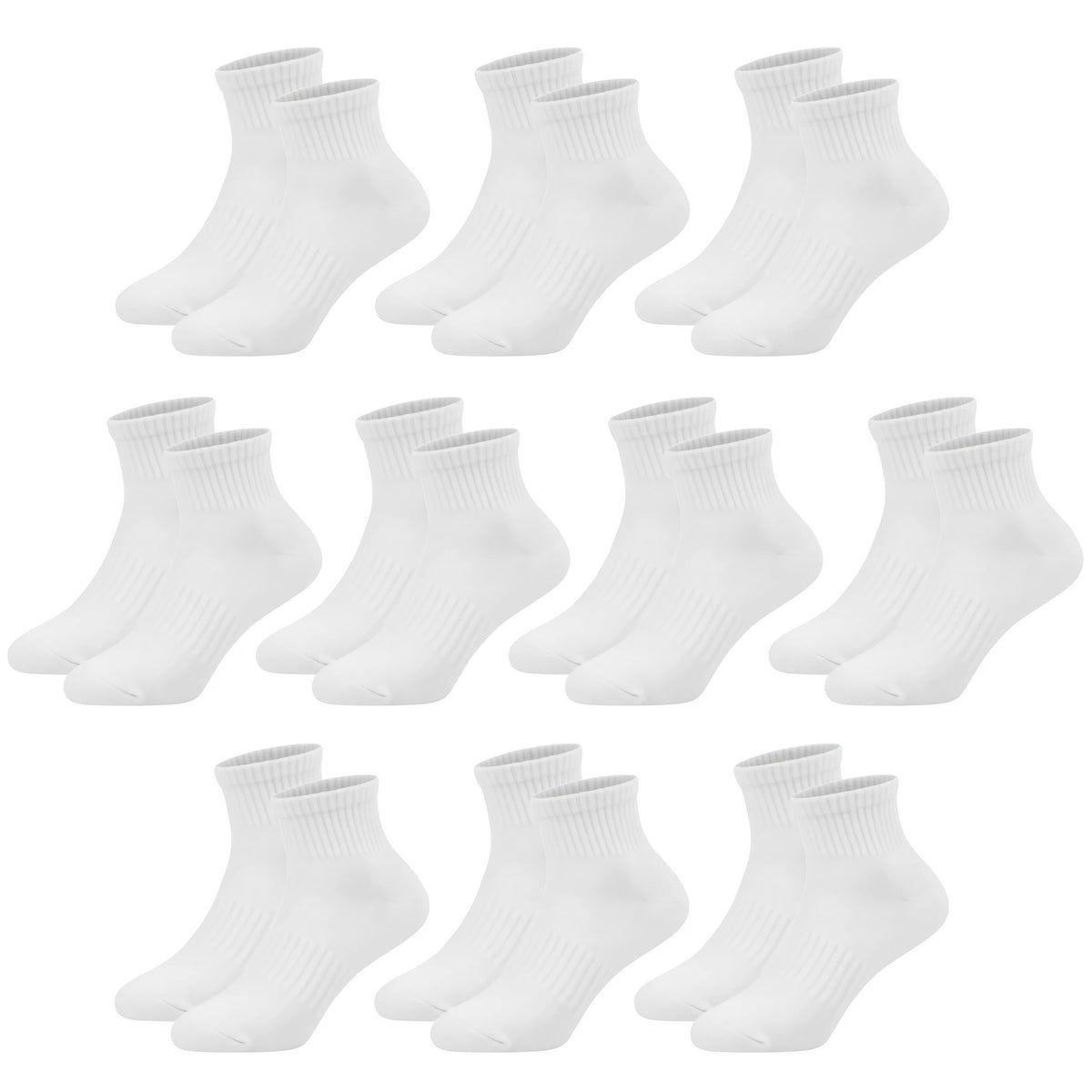Kids Quarter Ankle Socks for Boys Girls 10 Pack Seamless Athletic Socks