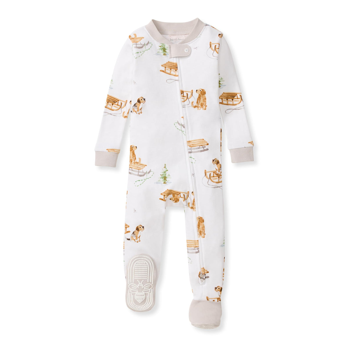 Burt's Bees Baby Boys Footless Pajamas, Sleep and Play Loose Fit, 100% Organic Cotton Soft One-piece PJs, Sizes NB to 6-9 Months