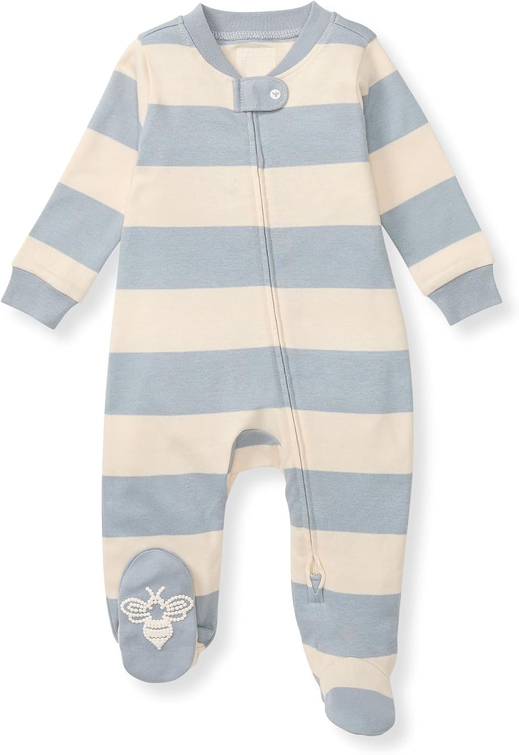 Burt's Bees Baby Boys' Organic Cotton, Sleep and Play Footed Pajamas