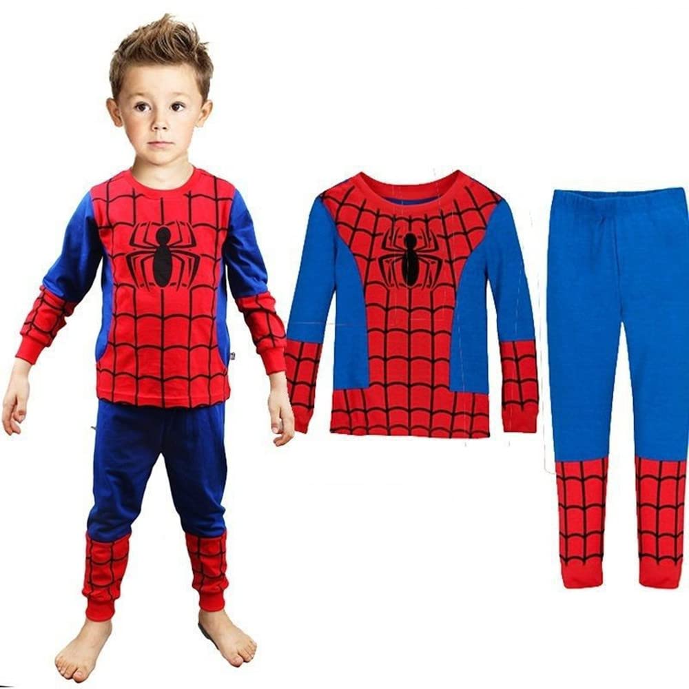 Toddler Boys Long Sleeve Rocket Dinosaur Pajamas Sets Pjs Cotton Sleepwear Infant Kids