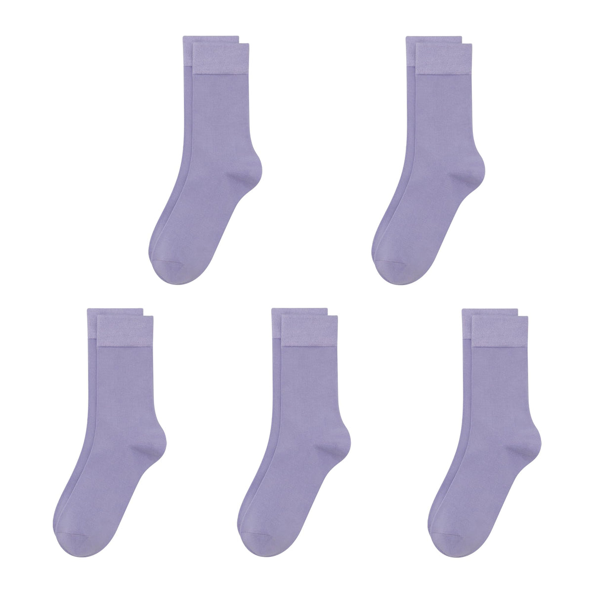 SERISIMPLE Viscose Bamboo Kids Crew Socks School Anti Odor Socks for Boys Girls Uniform Light Weight Flat Seam Socks 5 Pairs