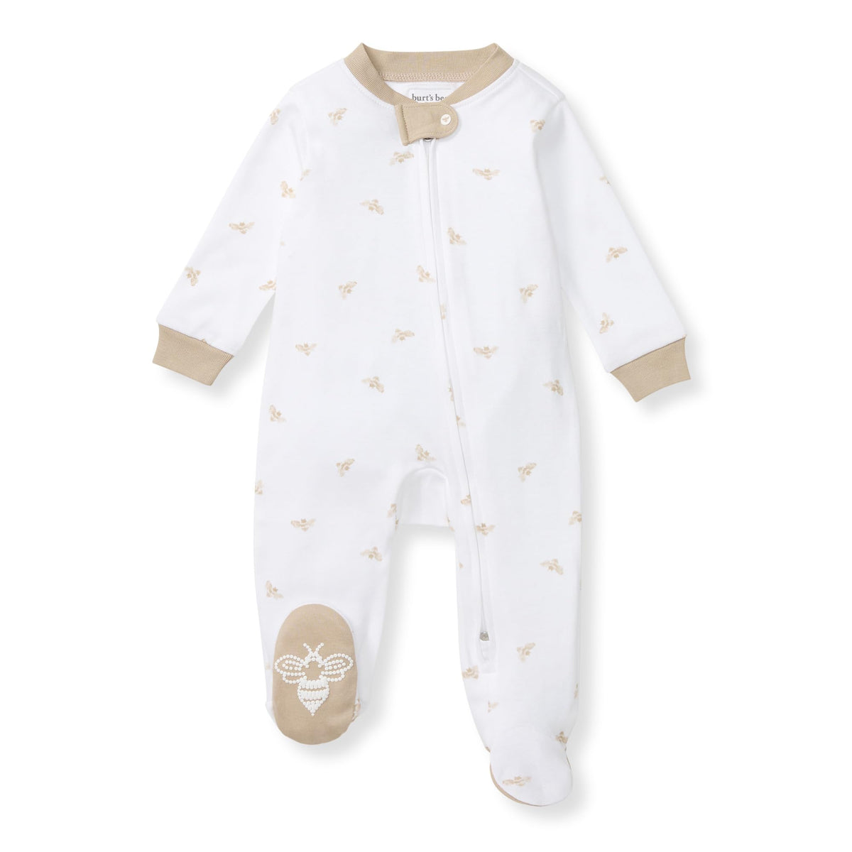 Burt's Bees Baby Boys' Organic Cotton, Sleep and Play Footed Pajamas