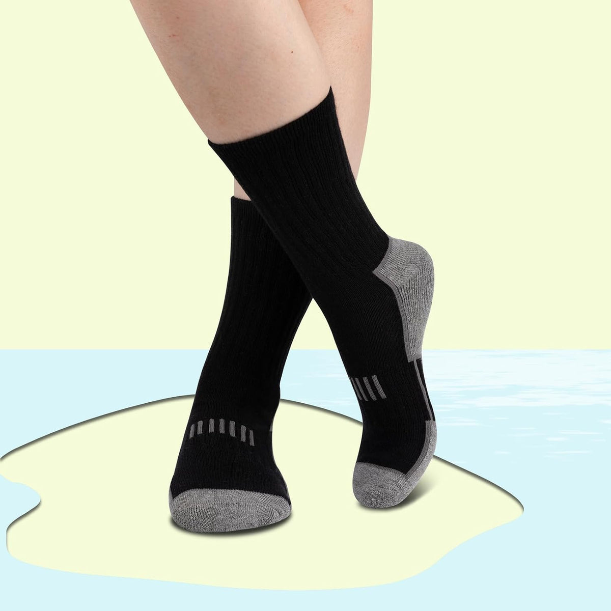 Comfoex 10 Pairs Boys Socks Crew Athletic Calf Long Socks Half Cushioned Socks For Kids 4-6 6-8 8-10 Years Old