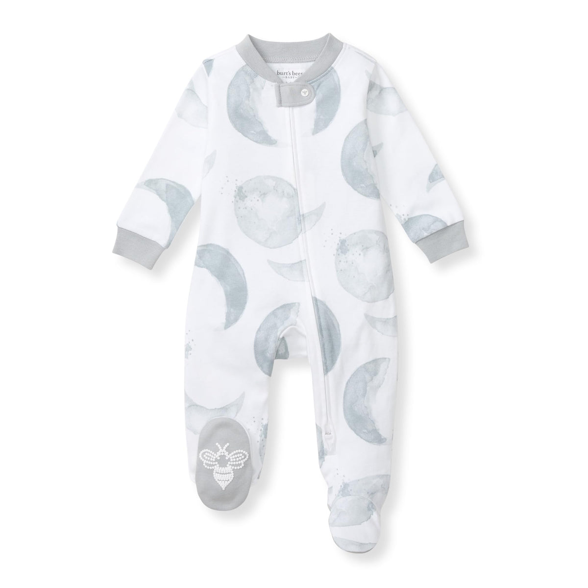Burt's Bees Baby Boys' Organic Cotton, Sleep and Play Footed Pajamas