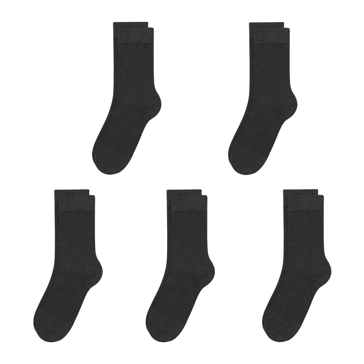 SERISIMPLE Viscose Bamboo Kids Crew Socks School Anti Odor Socks for Boys Girls Uniform Light Weight Flat Seam Socks 5 Pairs