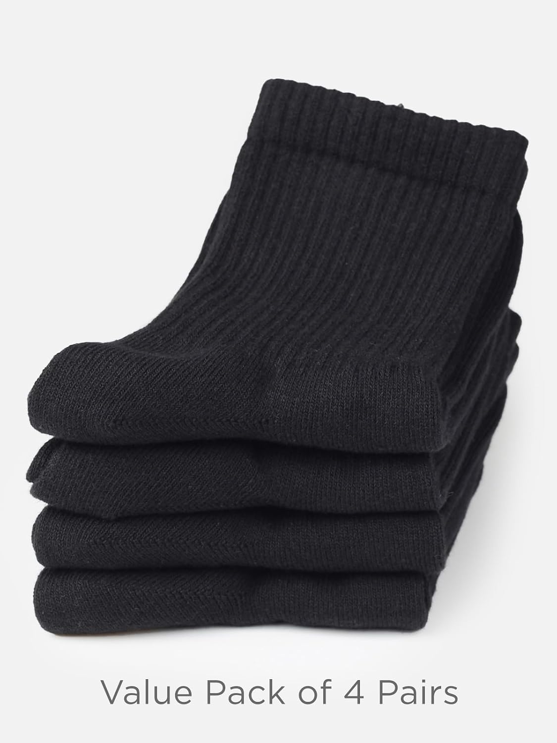 COTTON DAY Unisex School Kids Boys Girls Soft Combed Cotton Athletic Socks