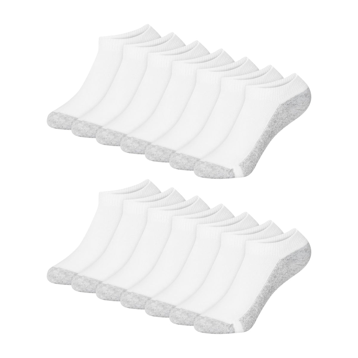 Hanes Boys' Socks Pack, Double Tough Moisture Wicking Ankle, Crew, No Show Socks, 12 & 14 Pair Packs
