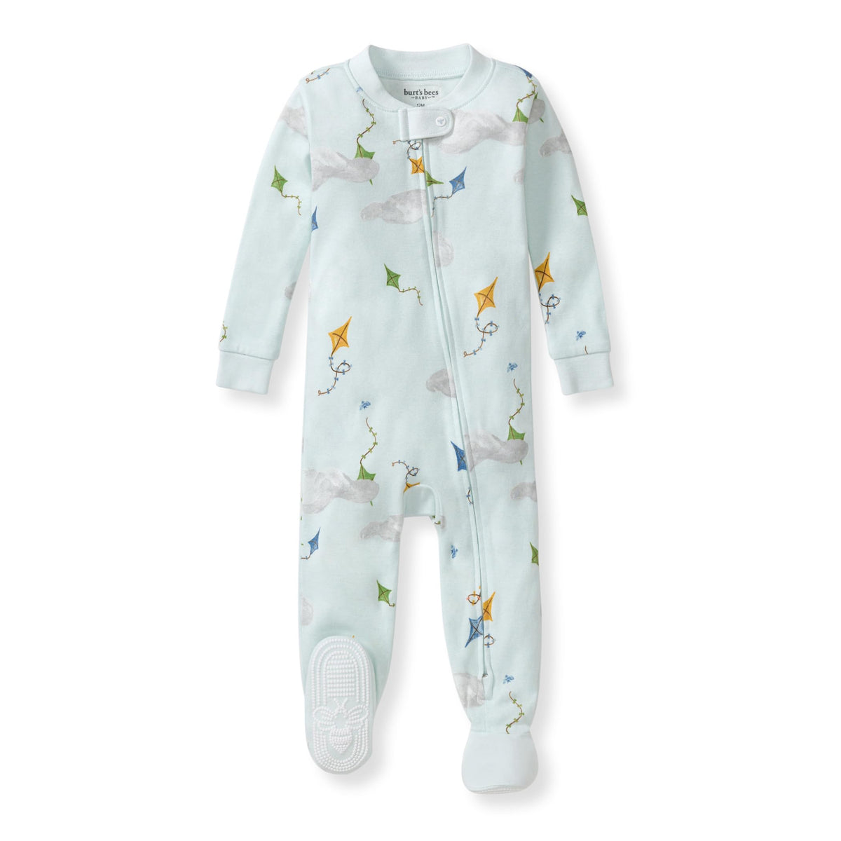 Burt's Bees Baby Boys Footless Pajamas, Sleep and Play Loose Fit, 100% Organic Cotton Soft One-piece PJs, Sizes NB to 6-9 Months