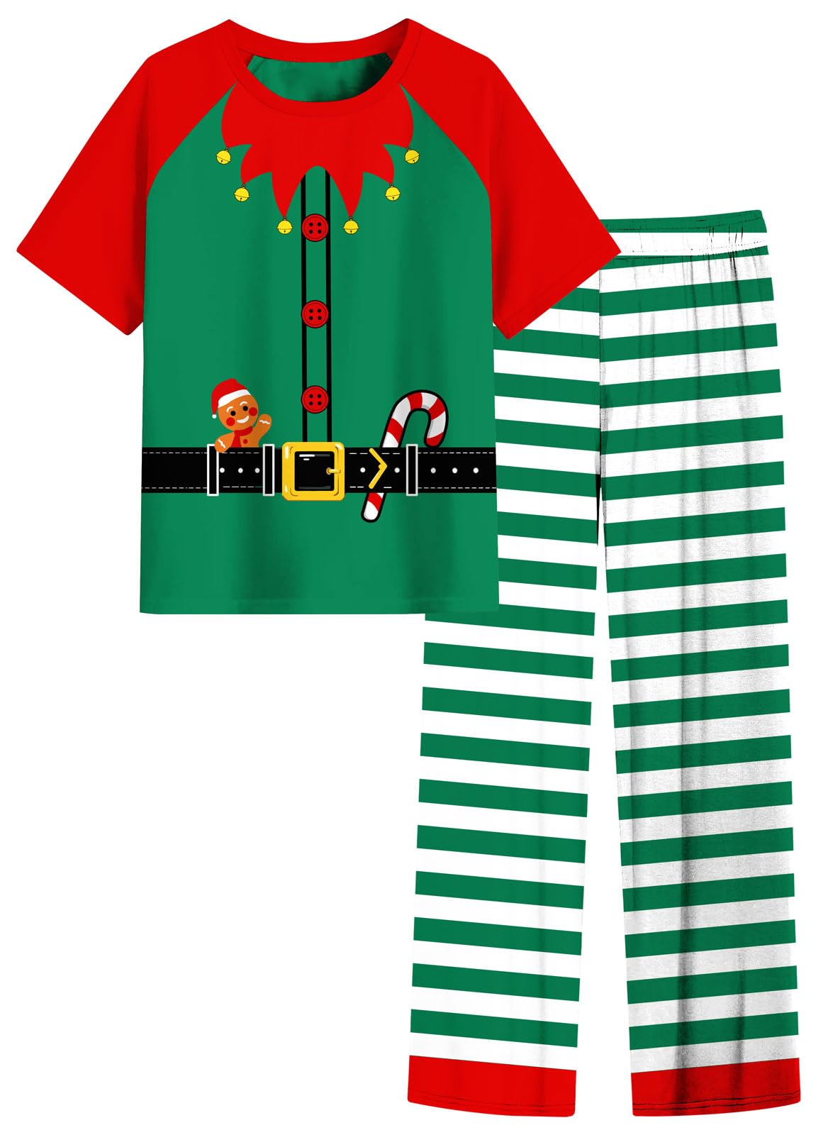 Funnycokid Boys Pajamas 2 Piece Kids Summer Pjs Loose Fit Size 6-12