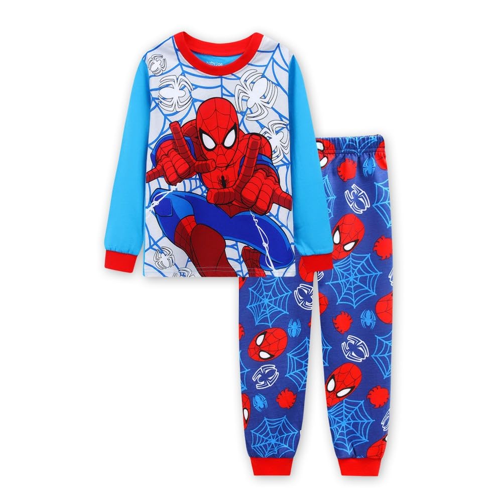 Toddler Boys Long Sleeve Rocket Dinosaur Pajamas Sets Pjs Cotton Sleepwear Infant Kids