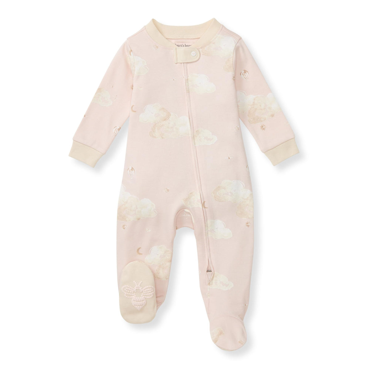 Burt's Bees Baby Boys Footless Pajamas, Sleep and Play Loose Fit, 100% Organic Cotton Soft One-piece PJs, Sizes NB to 6-9 Months