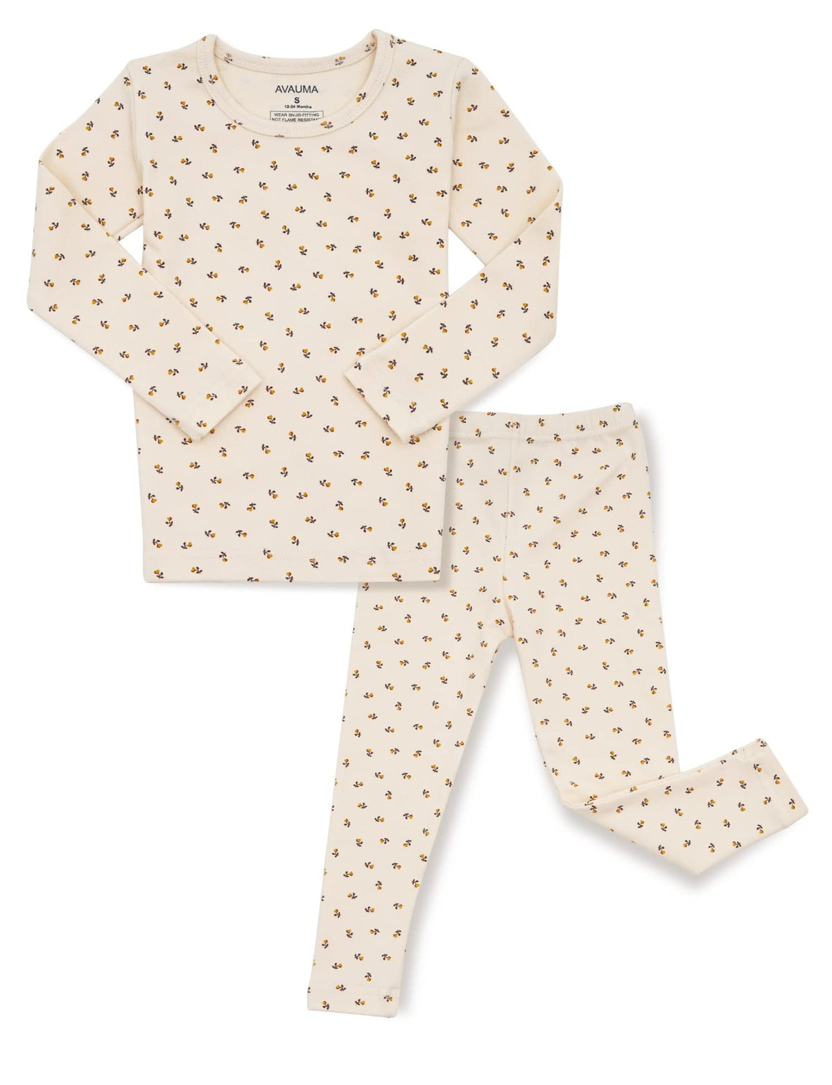 AVAUMA Baby Boys Girls Pajama Set 6M-7T Kids Cute Toddler Snug fit Pattern Design Pjs Cotton Sleepwear