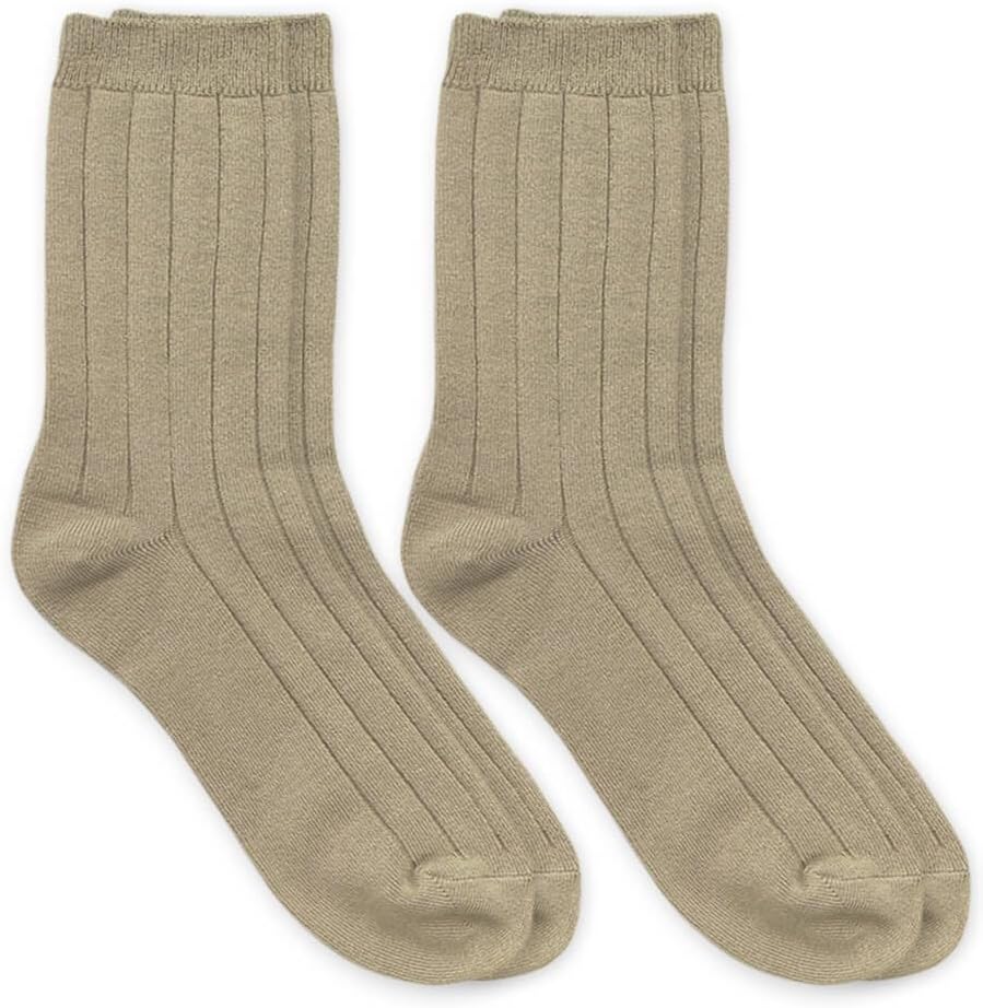 Jefferies Socks Boy's Rayon Derived From Bamboo School Uniform Ribbed Crew Socks 2 Pair Pack