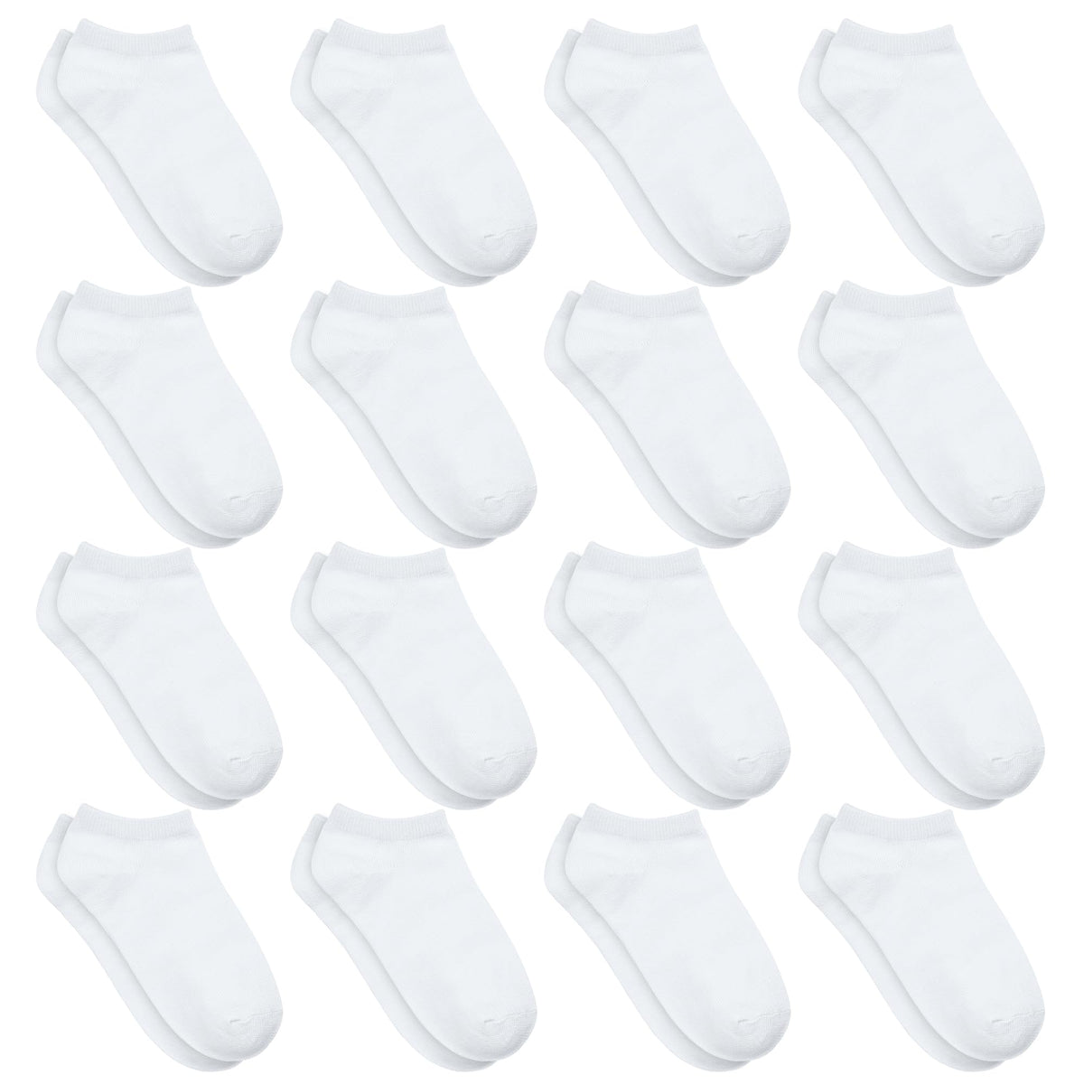 Toddler Socks, 16 Pairs Low Cut Ankle Socks for Kids (1-14 Years)