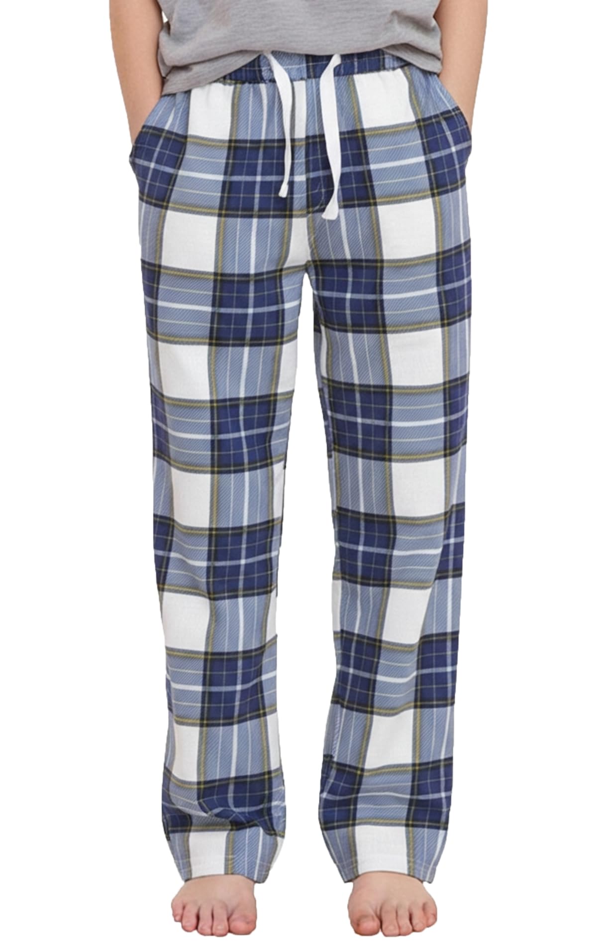 PATPAT Unisex Kids Plaid Pajama Pants Lounge Sleep Bottoms for 5–14 Years