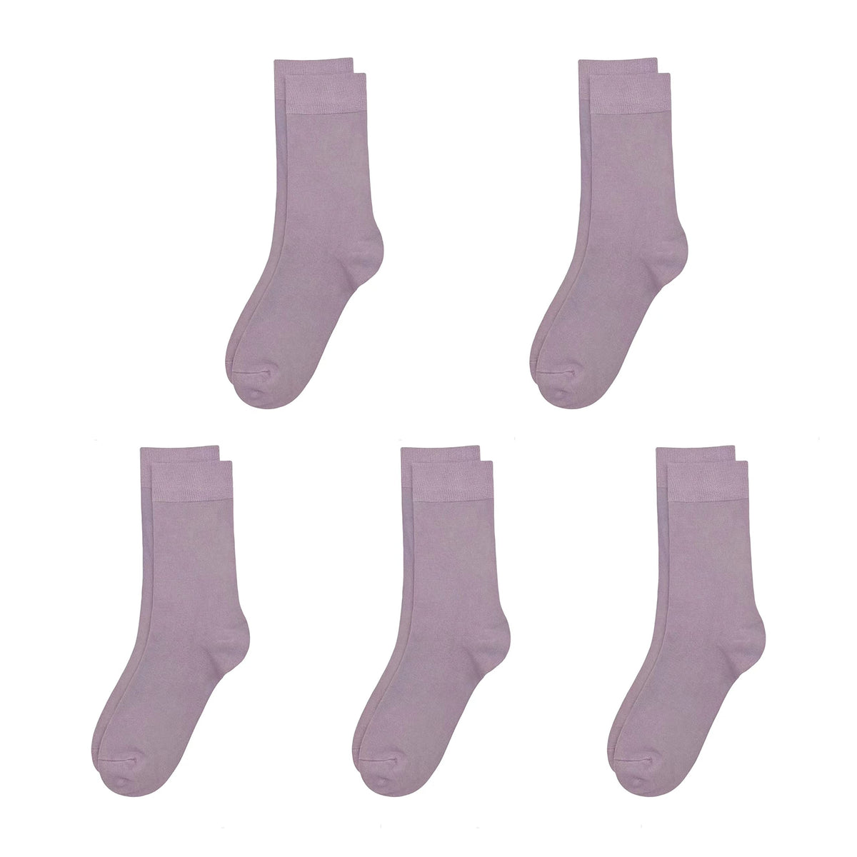 SERISIMPLE Viscose Bamboo Kids Crew Socks School Anti Odor Socks for Boys Girls Uniform Light Weight Flat Seam Socks 5 Pairs