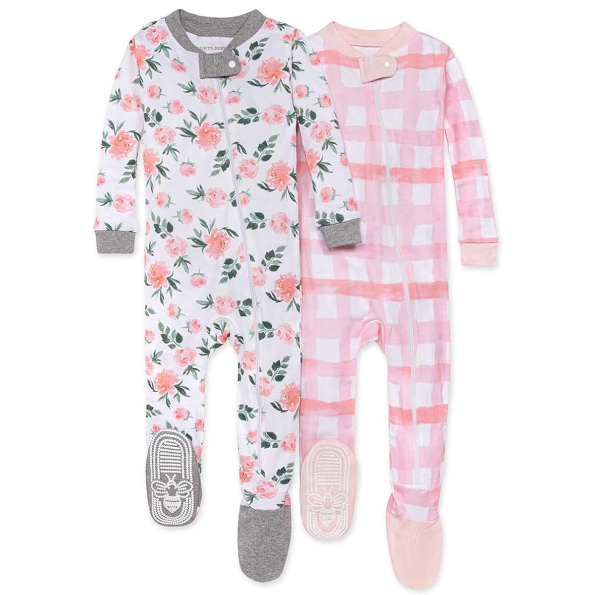 Burt's Bees Baby Boys Footless Pajamas, Sleep and Play Loose Fit, 100% Organic Cotton Soft One-piece PJs, Sizes NB to 6-9 Months