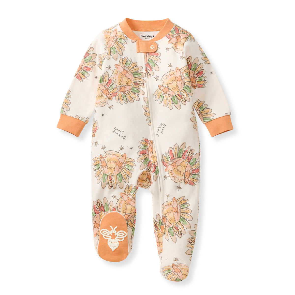 Burt's Bees Baby Boys Footless Pajamas, Sleep and Play Loose Fit, 100% Organic Cotton Soft One-piece PJs, Sizes NB to 6-9 Months