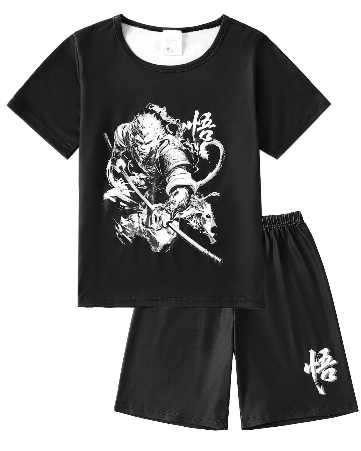 MyFav Boys Pajamas Sets Glow in Dark Summer Short Sleeve Sleepwear Skull Kids Pjs