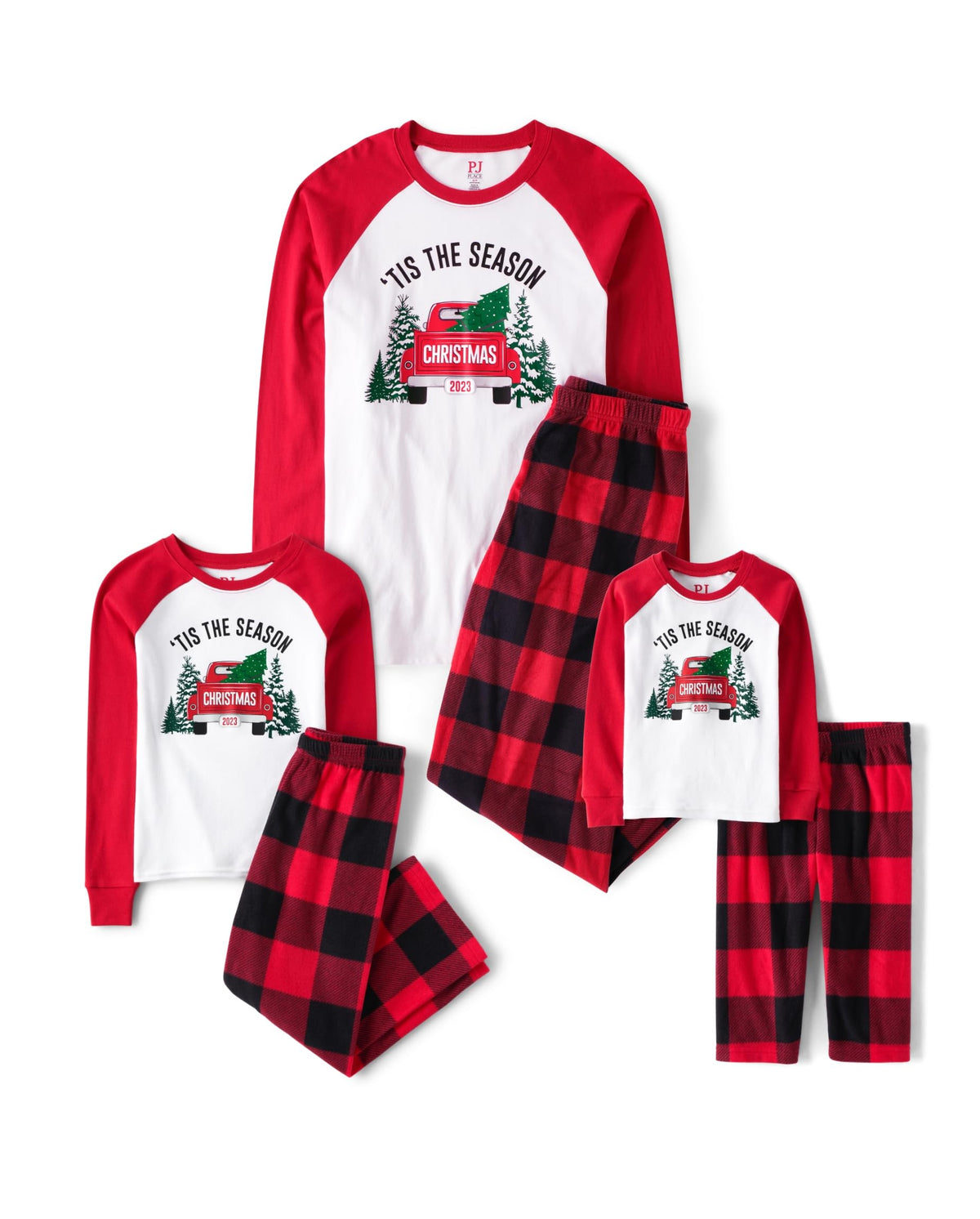 The Children's Place Baby and Family Matching Fleece Holiday Pajama Set