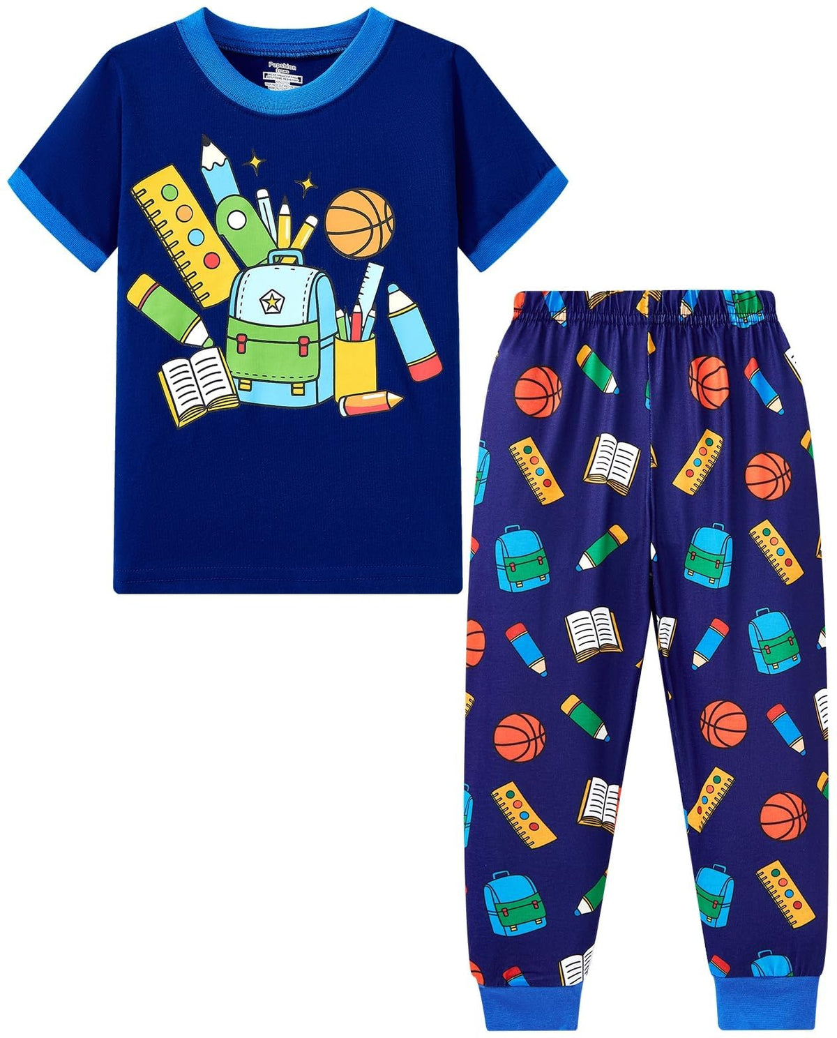 Toddler Boys Pajamas Set 100% Cotton Winter Warm 2 Piece Long Sleeve Pjs
