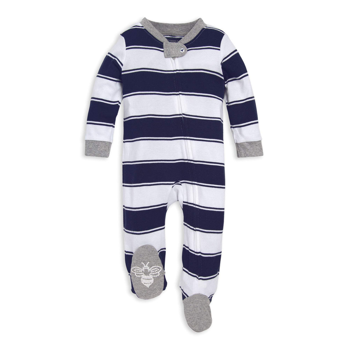 Burt's Bees Baby Boys' Organic Cotton, Sleep and Play Footed Pajamas